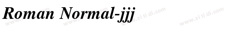 Roman Normal字体转换